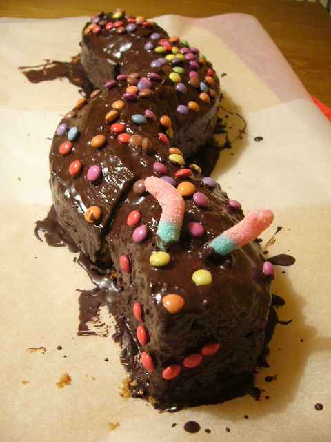 Geburtstagsraupe Kuchen