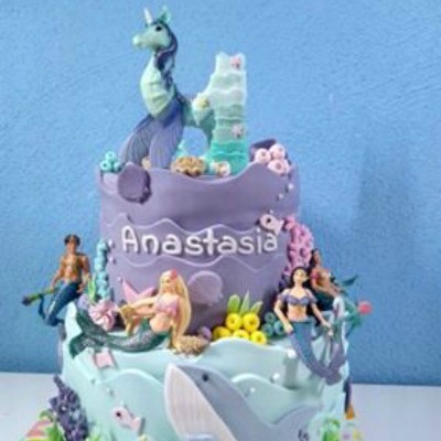 Meerjungfrau Torte, Meerjungfrau Kindergeburtstag#kindergeburtstag #geburtstag  #mottoparty #kinderpartyalarm #geburtstagsideen #kuchen #geburtstagskuchen #meerjungfrau