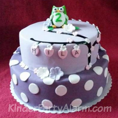Eulen Geburtstagskuchen, Eulen Kindergeburtstag