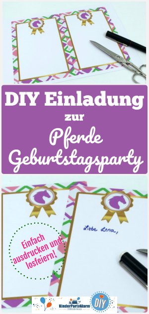 Kostenlos zum pferd kindergeburtstag ausdrucken einladung einladungskarten kindergeburtstag