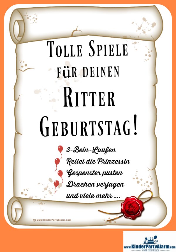 Ritter Kindergeburtstag Spiele